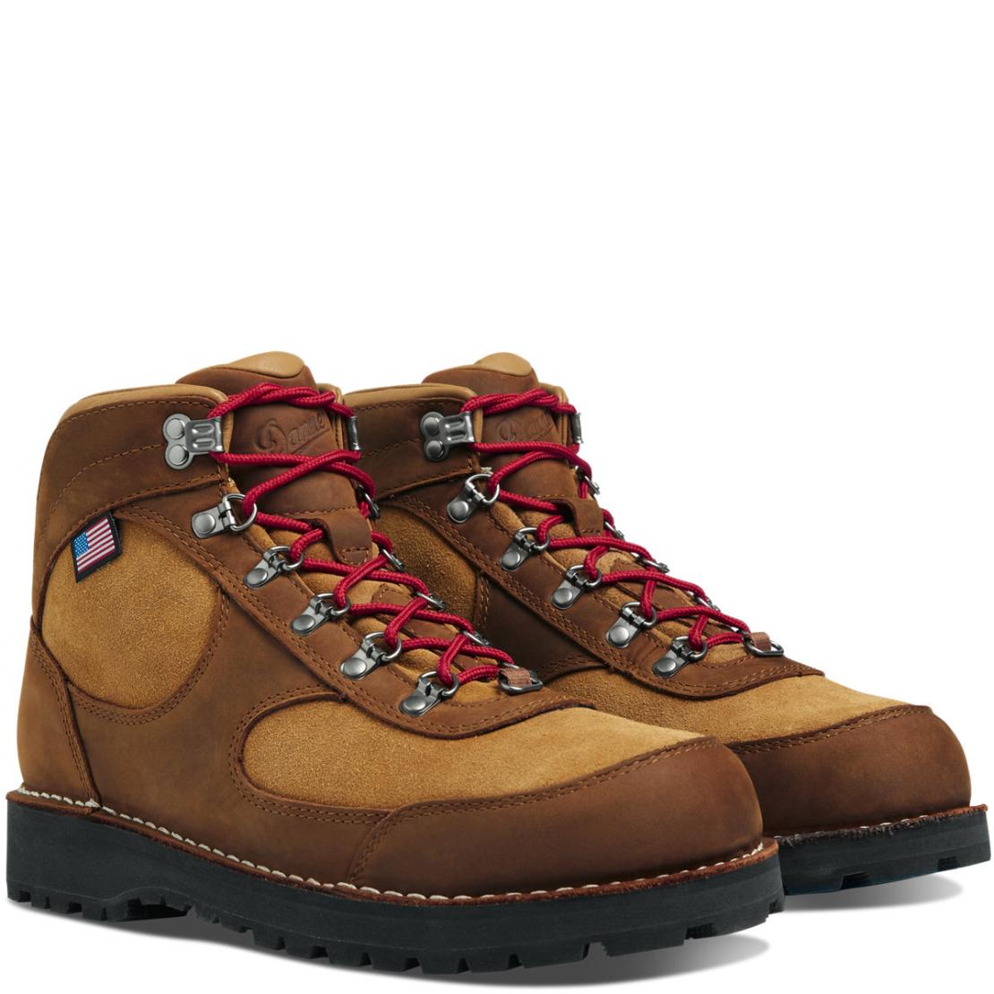 Men Hike | Danner Cascade Crest Grizzly Brown/rhodo Red