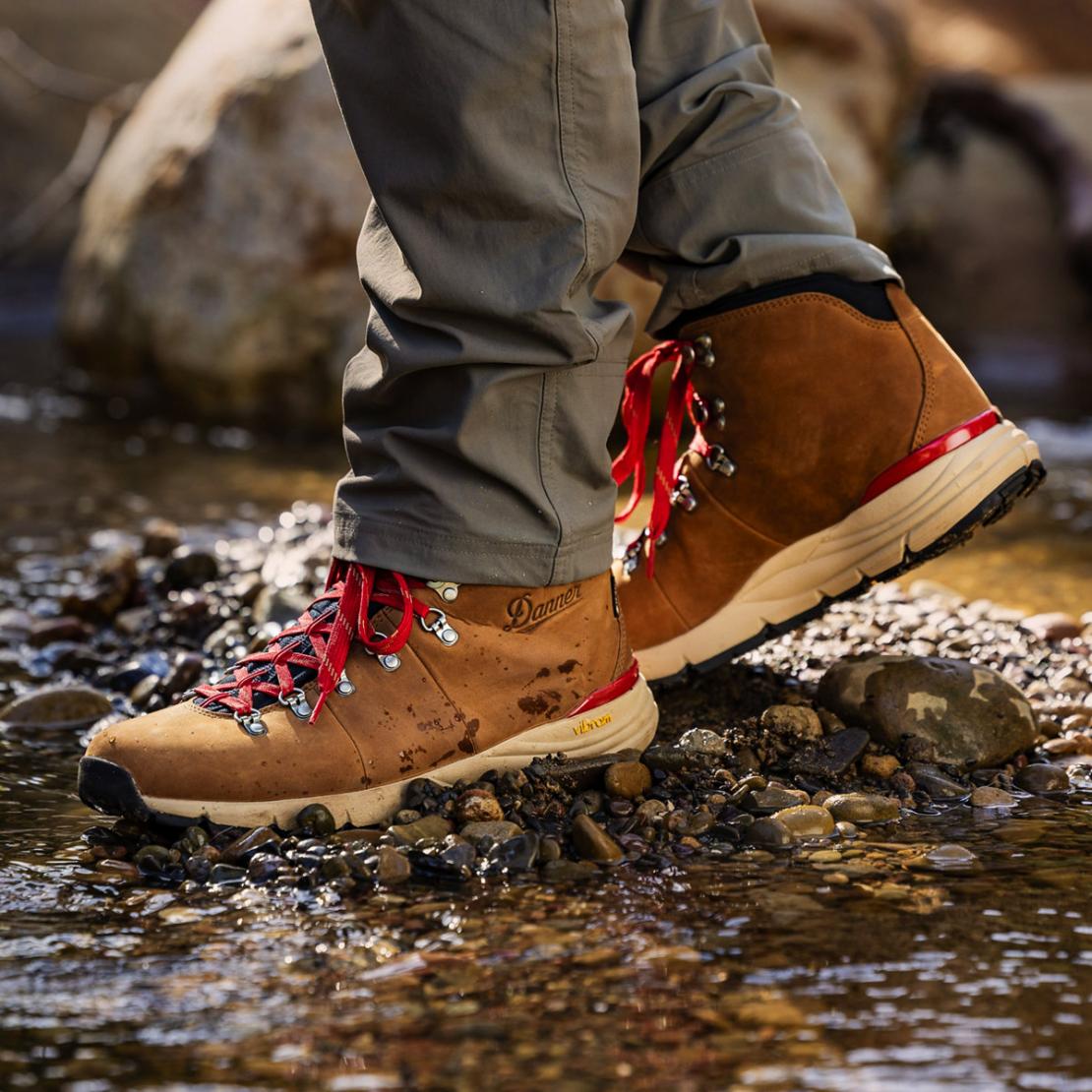 Men Hike | Danner Mountain 600 Leaf GTX Grizzly Brown/rhodo Red