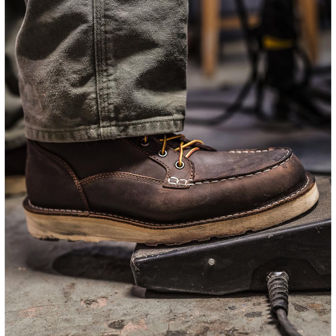 Men Work | Danner Bull Run Moc Toe Brown Steel Toe