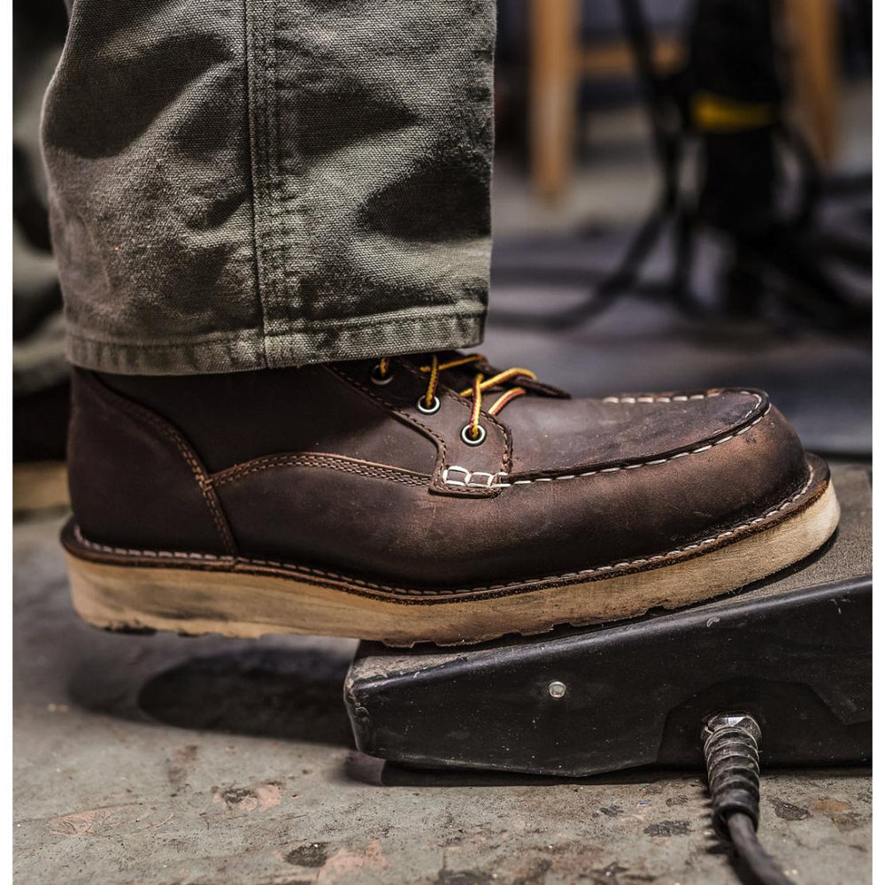 Men Work | Danner Bull Run Moc Toe Brown Steel Toe