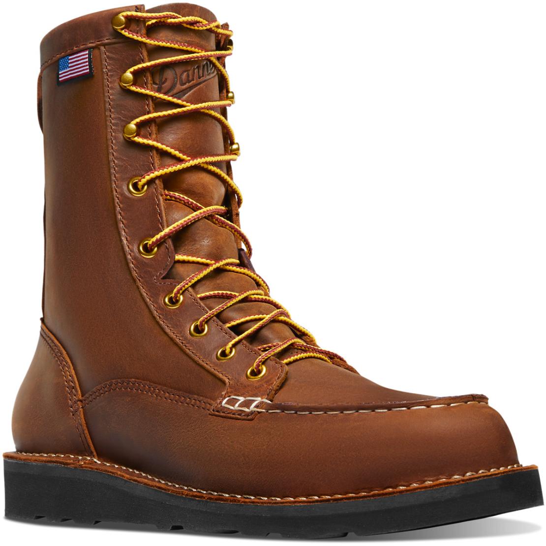 Men Work | Danner Bull Run Moc Toe Tobacco Black Wedge