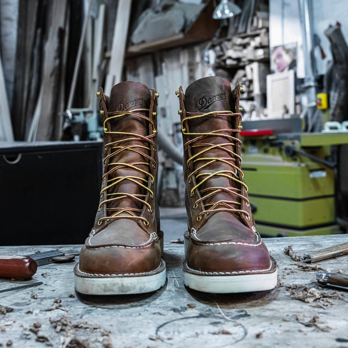 Men Work | Danner Bull Run Moc Toe Tobacco Steel Toe