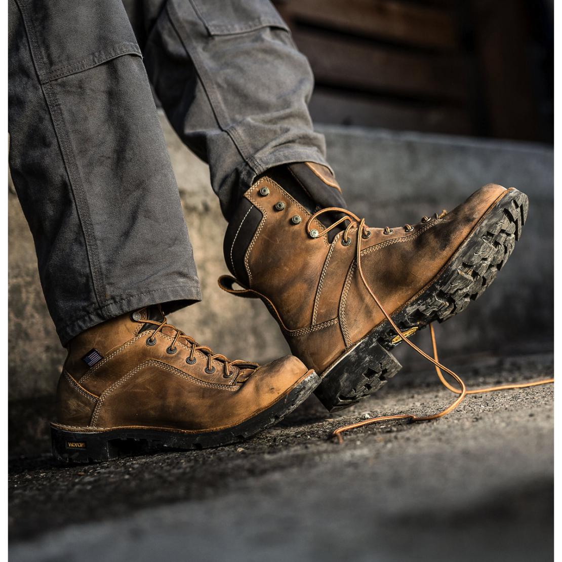 Men Work | Danner Quarry USA Distressed Brown 400g Composite Toe (nmt)