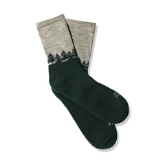 Men/Women Socks | Danner Danner Merino Midweight Hiking Socks 3/4 Crew - Green/gray