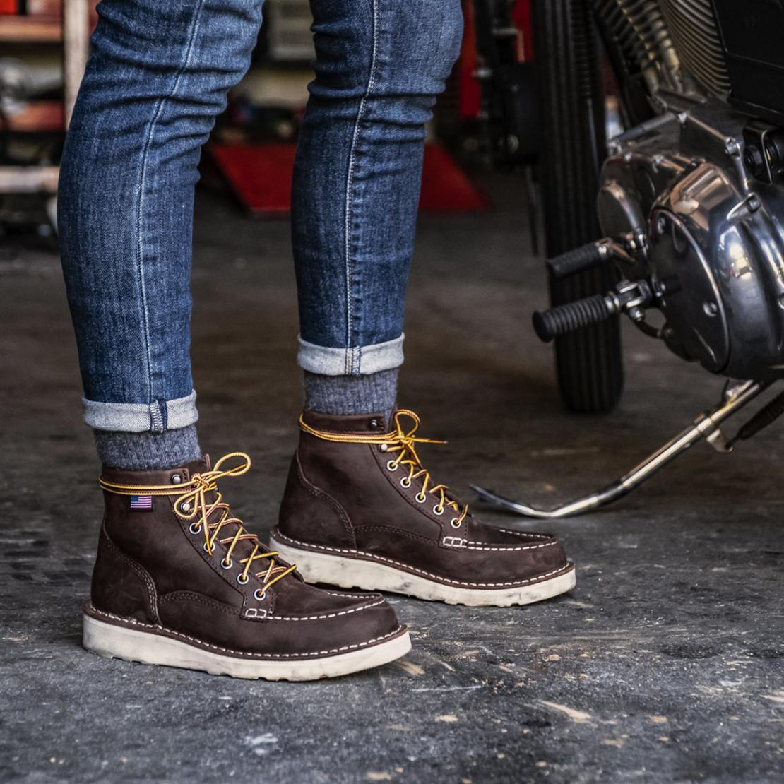 Women Work | Danner Bull Run Moc Toe Brown Steel Toe