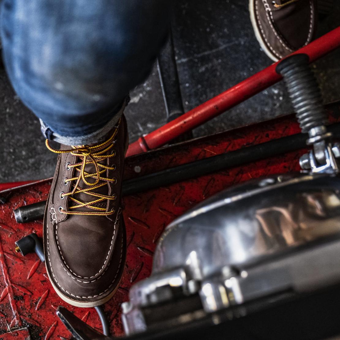 Women Work | Danner Bull Run Moc Toe Brown Steel Toe